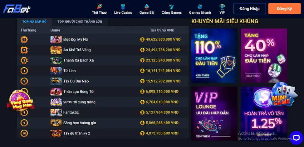 Lợi ích chương trình VIP ee88 game